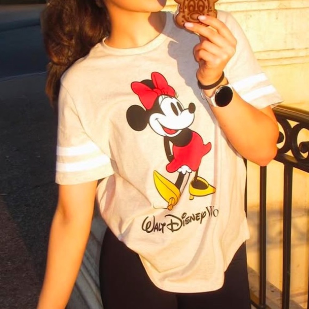 Disney Minnie Mouse Graphic Tee with Red Bow